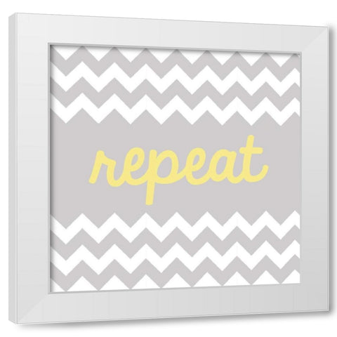 Repeat White Modern Wood Framed Art Print by Hambly, Anna