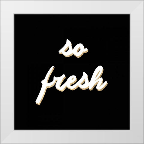 So Fresh White Modern Wood Framed Art Print by Hambly, Anna