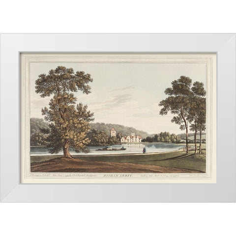 Bisham Abbey White Modern Wood Framed Art Print by Stadler, Joseph