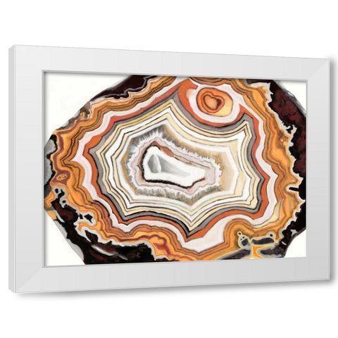 Agate Studies IV White Modern Wood Framed Art Print by McCavitt, Naomi
