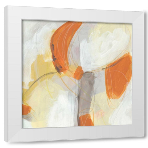 Ignite I White Modern Wood Framed Art Print by Vess, June Erica