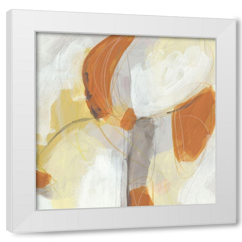 Ignite I White Modern Wood Framed Art Print by Vess, June Erica