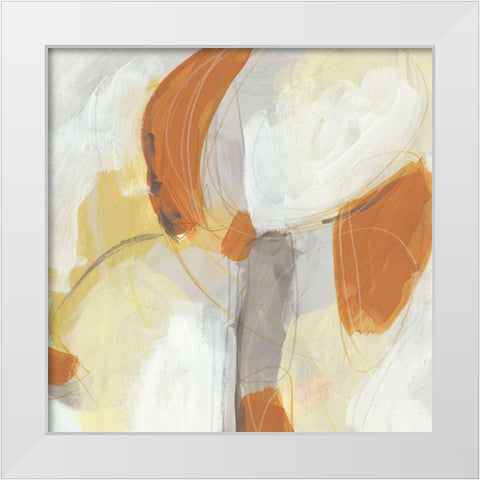 Ignite I White Modern Wood Framed Art Print by Vess, June Erica