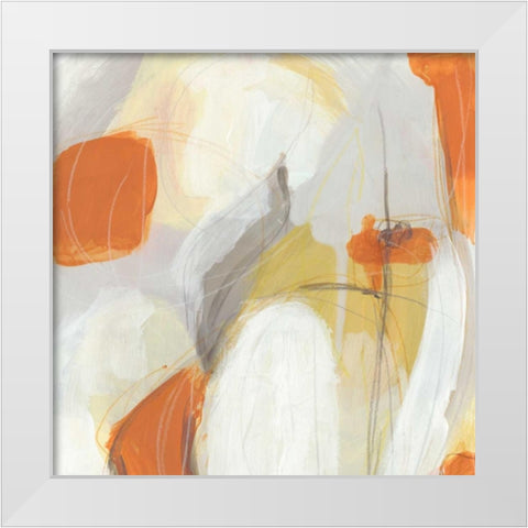 Ignite II White Modern Wood Framed Art Print by Vess, June Erica