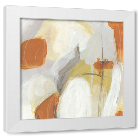 Ignite II White Modern Wood Framed Art Print by Vess, June Erica