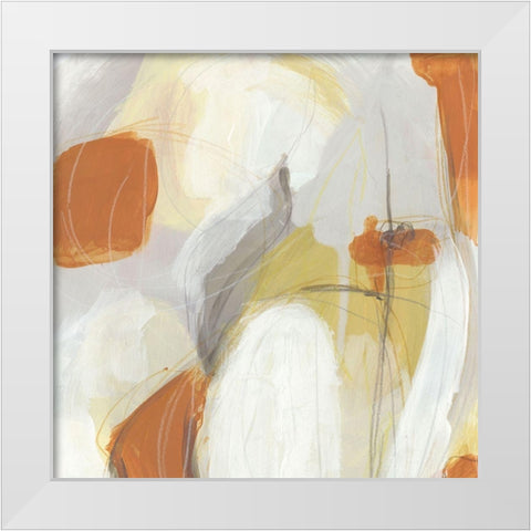 Ignite II White Modern Wood Framed Art Print by Vess, June Erica