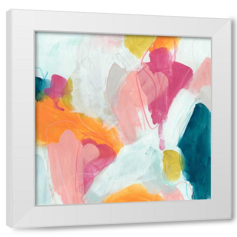 Synergetic I White Modern Wood Framed Art Print by Vess, June Erica