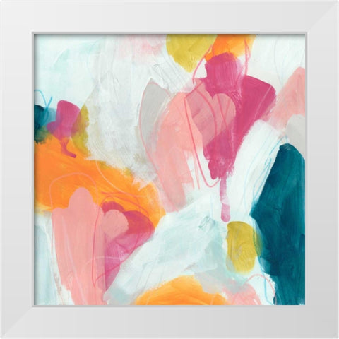 Synergetic I White Modern Wood Framed Art Print by Vess, June Erica