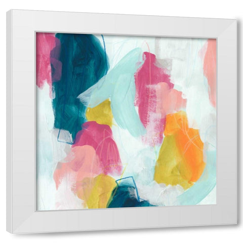 Synergetic II White Modern Wood Framed Art Print by Vess, June Erica