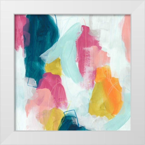 Synergetic II White Modern Wood Framed Art Print by Vess, June Erica