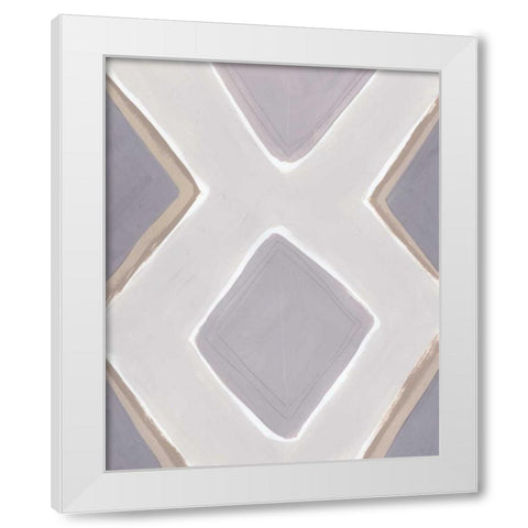 Neutral Impact III White Modern Wood Framed Art Print by Vess, June Erica
