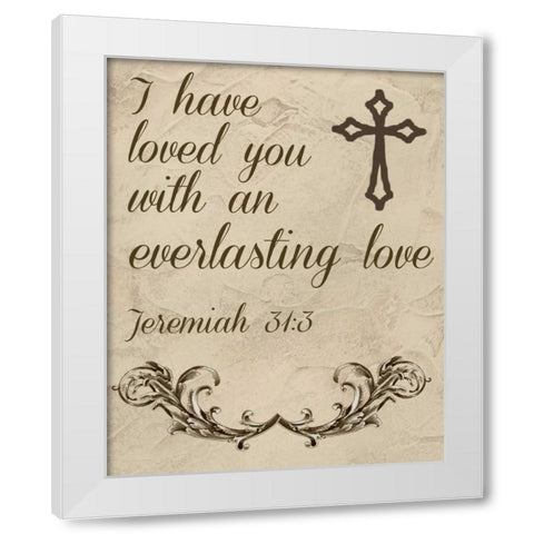 More Than Words I White Modern Wood Framed Art Print by Studio W