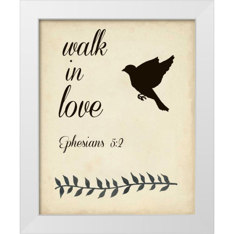 More Than Words VIII White Modern Wood Framed Art Print by Studio W