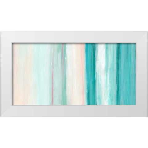 Seafoam Spectrum II White Modern Wood Framed Art Print by Vess, June Erica