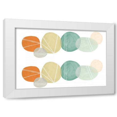 2-Up Interdependent II White Modern Wood Framed Art Print by Vess, June Erica
