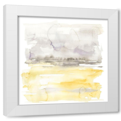 Winter Horizon Line I White Modern Wood Framed Art Print by Goldberger, Jennifer