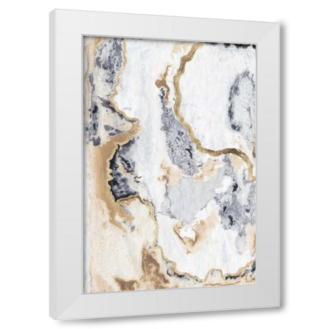 Cinder and Smoke I White Modern Wood Framed Art Print by Lam, Vanna
