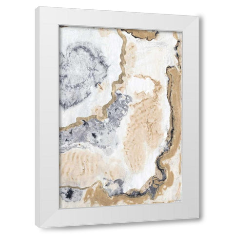 Cinder and Smoke II White Modern Wood Framed Art Print by Lam, Vanna