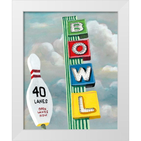 American Roadside I White Modern Wood Framed Art Print by McCavitt, Naomi