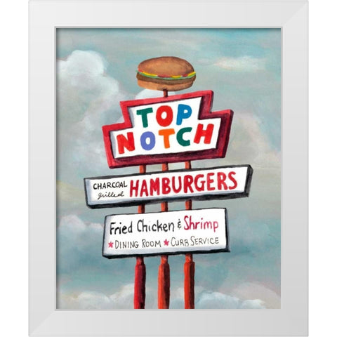 American Roadside V White Modern Wood Framed Art Print by McCavitt, Naomi