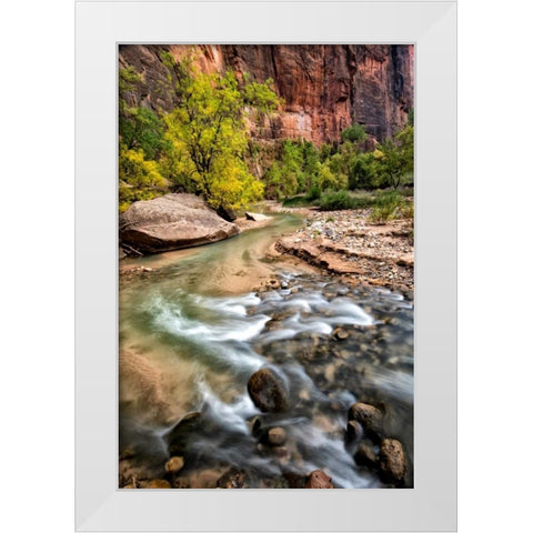 Virgin River I White Modern Wood Framed Art Print by Head, Danny