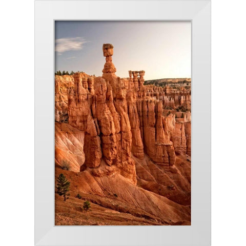 Thors Hammer White Modern Wood Framed Art Print by Head, Danny