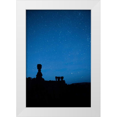 Stars at Thors Hammer White Modern Wood Framed Art Print by Head, Danny