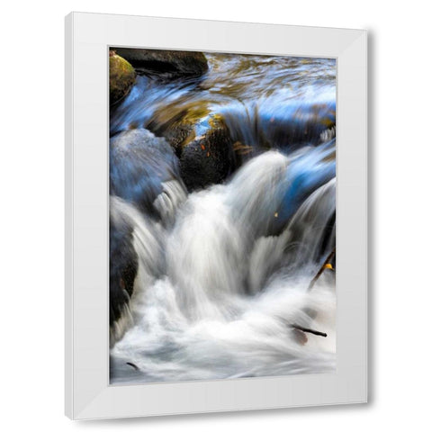 Water Abstract II White Modern Wood Framed Art Print by Head, Danny
