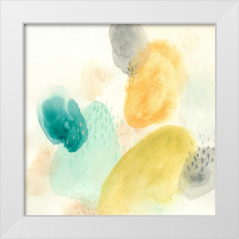 River Stones II White Modern Wood Framed Art Print by Vess, June Erica