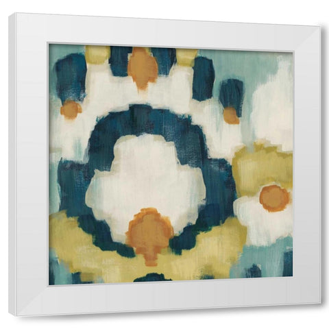 Cascade I White Modern Wood Framed Art Print by Vess, June Erica