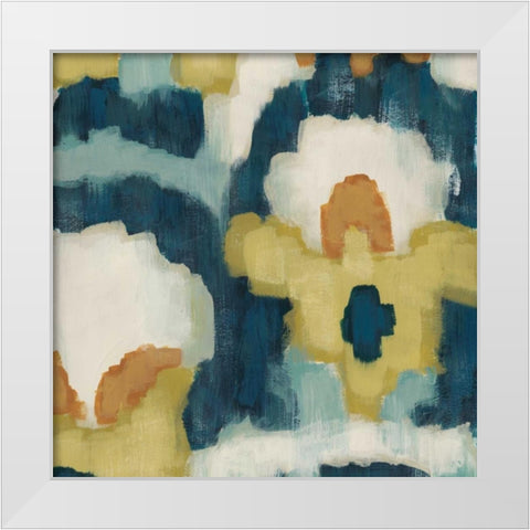 Cascade II White Modern Wood Framed Art Print by Vess, June Erica