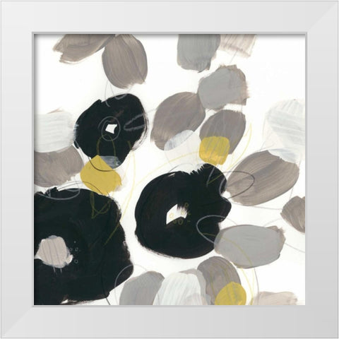 Kinetic Flora II White Modern Wood Framed Art Print by Vess, June Erica