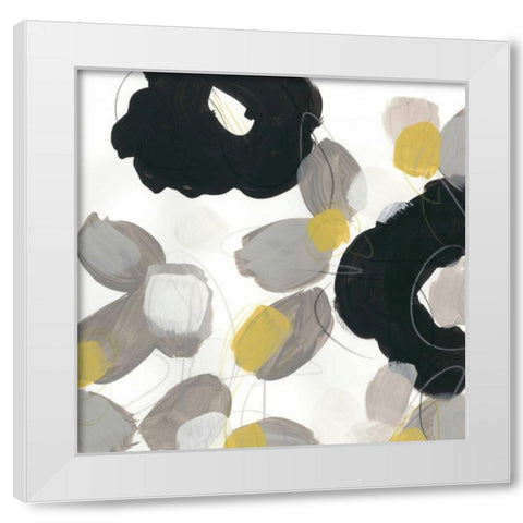 Kinetic Flora IV White Modern Wood Framed Art Print by Vess, June Erica