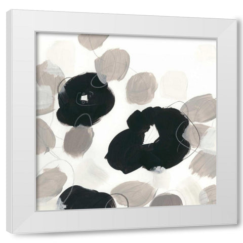 Kinetic Flora V White Modern Wood Framed Art Print by Vess, June Erica