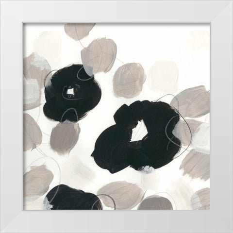Kinetic Flora V White Modern Wood Framed Art Print by Vess, June Erica