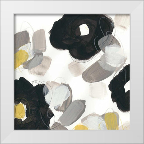 Kinetic Flora VI White Modern Wood Framed Art Print by Vess, June Erica