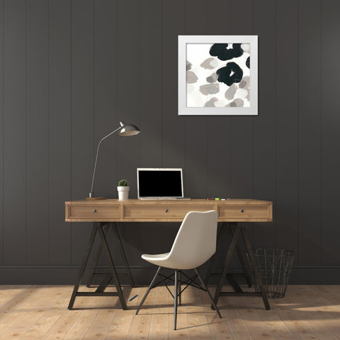 Kinetic Flora VII White Modern Wood Framed Art Print by Vess, June Erica