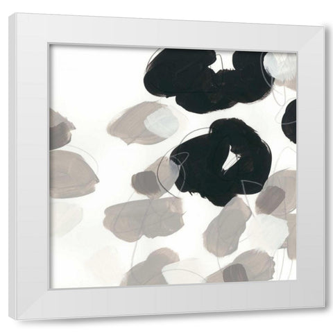 Kinetic Flora VII White Modern Wood Framed Art Print by Vess, June Erica