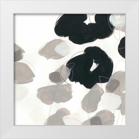 Kinetic Flora VII White Modern Wood Framed Art Print by Vess, June Erica