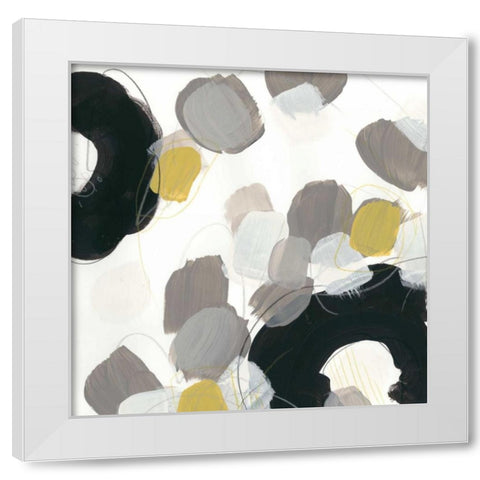 Kinetic Flora VIII White Modern Wood Framed Art Print by Vess, June Erica