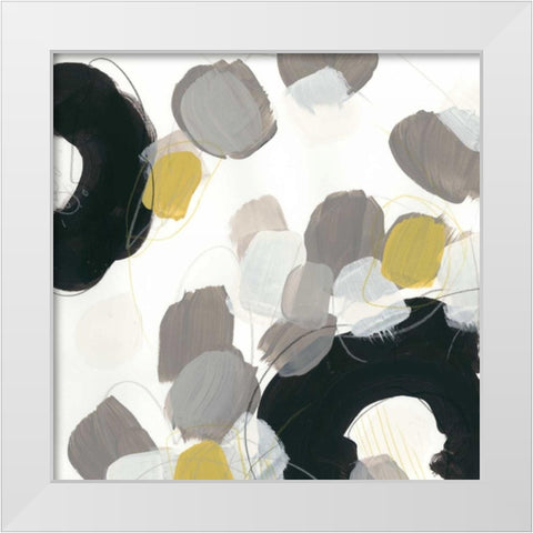 Kinetic Flora VIII White Modern Wood Framed Art Print by Vess, June Erica