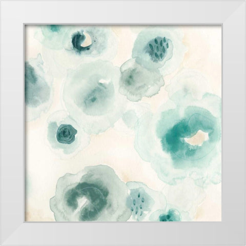 Aquatic Garden II White Modern Wood Framed Art Print by Vess, June Erica