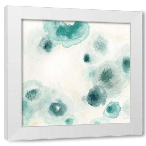 Aquatic Garden IV White Modern Wood Framed Art Print by Vess, June Erica