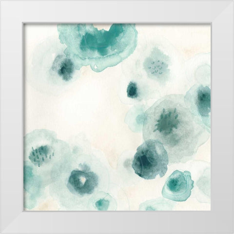 Aquatic Garden IV White Modern Wood Framed Art Print by Vess, June Erica