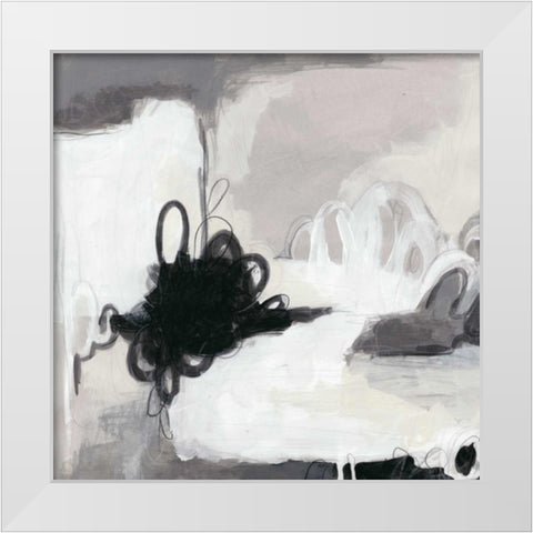 Inflexion I White Modern Wood Framed Art Print by Vess, June Erica