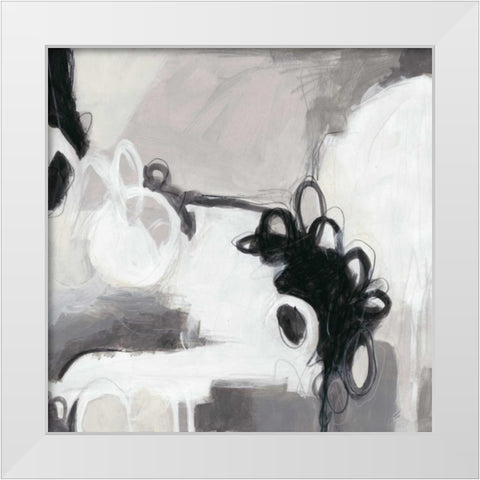 Inflexion II White Modern Wood Framed Art Print by Vess, June Erica