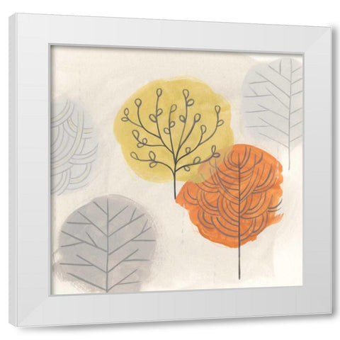Forest Treasure II White Modern Wood Framed Art Print by Vess, June Erica