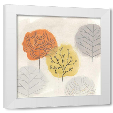 Forest Treasure III White Modern Wood Framed Art Print by Vess, June Erica