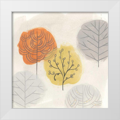 Forest Treasure III White Modern Wood Framed Art Print by Vess, June Erica