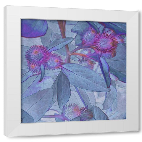 Prickley Tiles IV White Modern Wood Framed Art Print by Burghardt, James